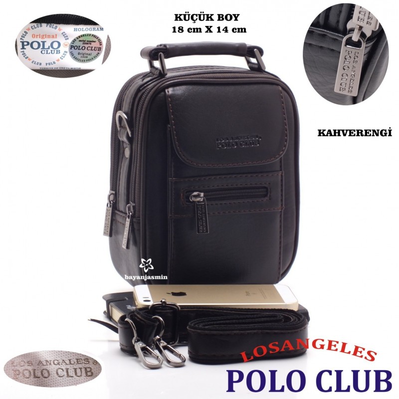 Los Angeles Polo Club Çelik Kasalı Erkek EL Çantası Basın Küçük Boy