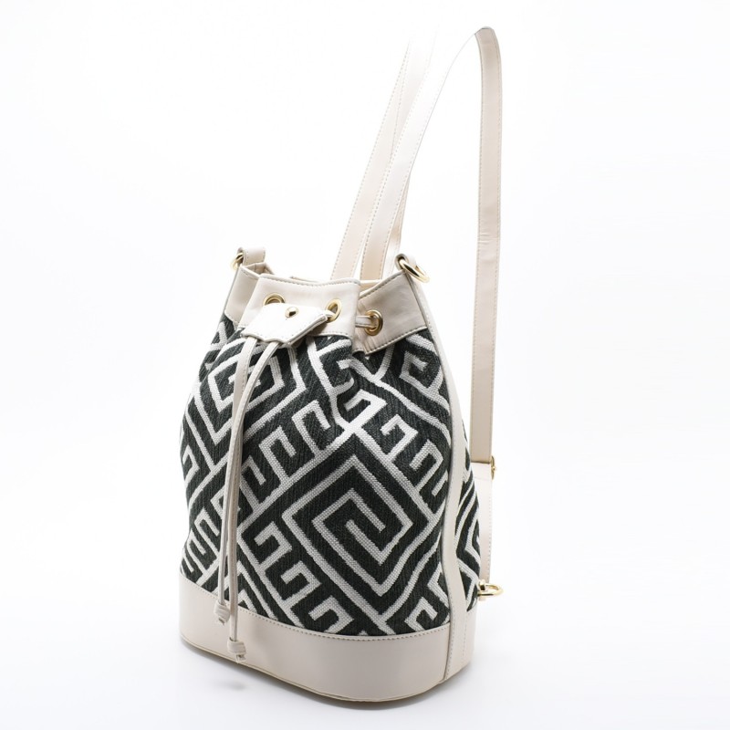 Bej Bayan Omuz , Sırt ve Çapraz Askılı Kadın Çantası JSMN-YKMZ